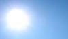 Svítící slunce