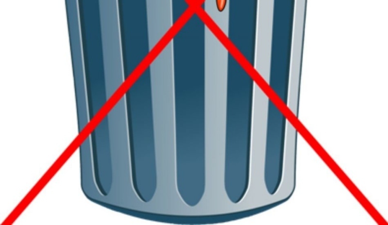 Přeškrtnutá popelnice